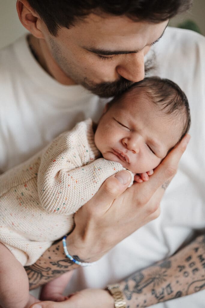 Melbourne footy player newborn session