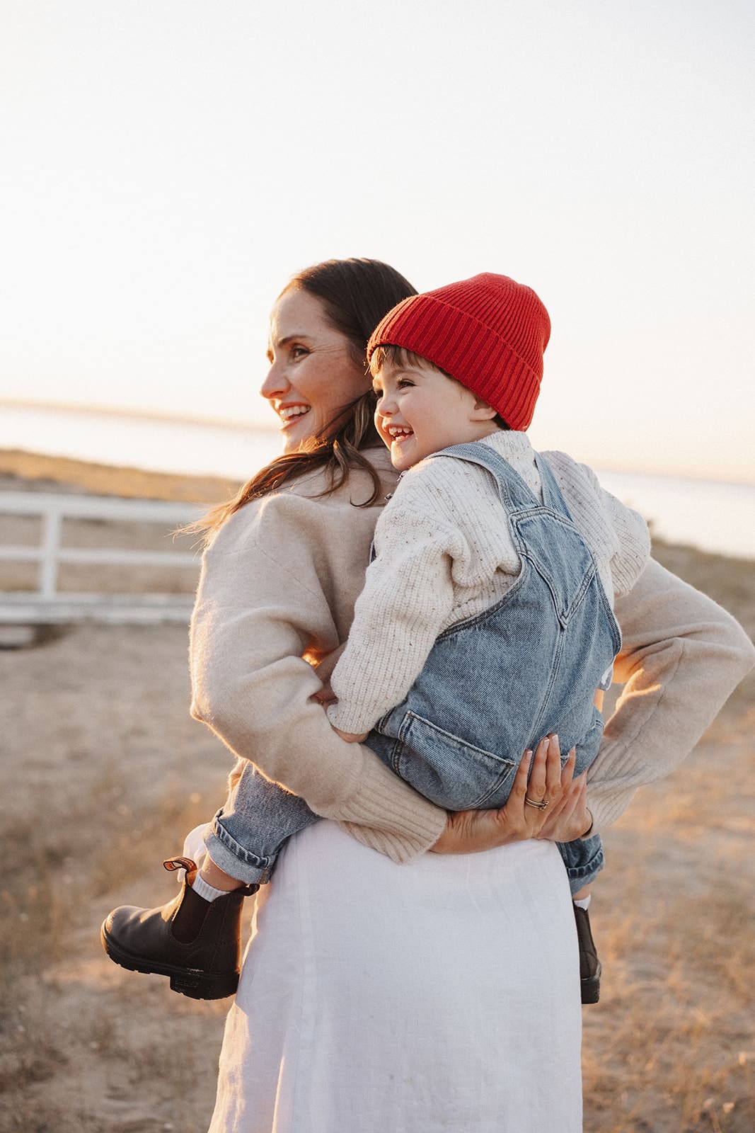 Candid Melbourne family photography at Sorrento Beach